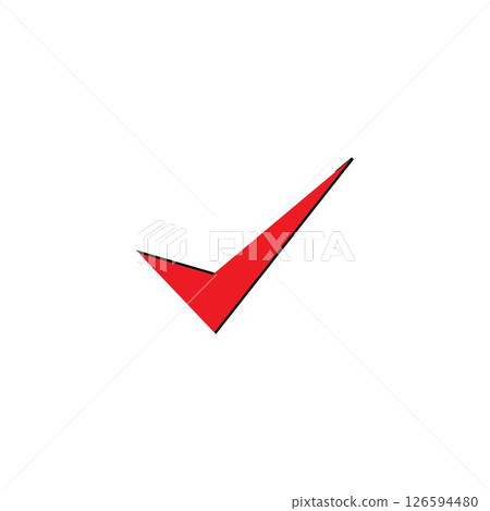 check mark symbol and logo icon 126594480