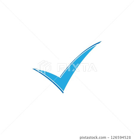 check mark symbol and logo icon 126594528