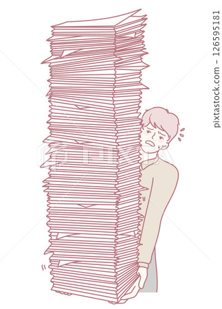Feeling completely overwhelmed by the excessive amount of paperwork in the office environment Feeling completely overwhelmed by the excessive amount of paperwork in the office environment 126595181