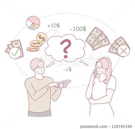 Indepth Financial Discussions Taking Place Between Two Individuals Regarding Money Management Indepth Financial Discussions Taking Place Between Two Individuals Regarding Money Management 126595198