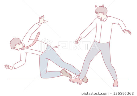 Explore the Conflict Between Two Distinct Characters Presented in a Minimalist, Engaging Style Explore the Conflict Between Two Distinct Characters Presented in a Minimalist, Engaging Style 126595368