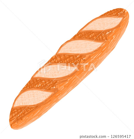 美味金黃色法國麵包 126595417