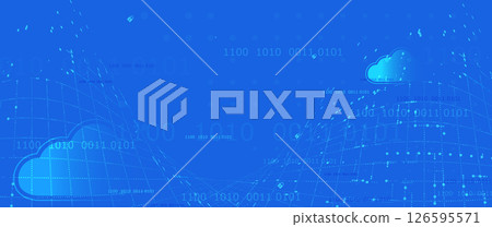 Cloud concept technology background and network security Cloud concept technology background and network security 126595571