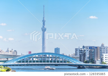 「東京」永泰橋和東京晴空塔 126595865