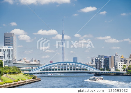 「東京」永泰橋和東京晴空塔 126595982