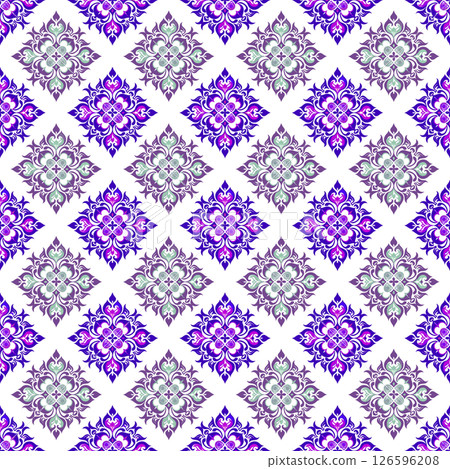 seamless pattern with red and gold stars 126596208