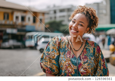 在城市工作的非洲婦女 在城市工作的非洲婦女 126596561