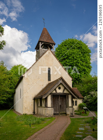 The Church of Saint Mary the Virgin in Farleigh, Surrey, UK. This ancient historic building dates back to about 1083AD. The Church of Saint Mary the Virgin in Farleigh, Surrey, UK. This ancient historic building dates back to about 1083AD. 126596695