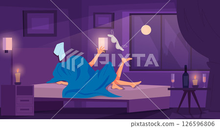 Lovers. intimate games of lovers. vector cartoon background Lovers. intimate games of lovers. vector cartoon background 126596806