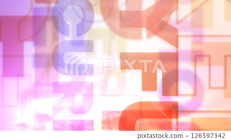 Positive English words arranged vertically on a pop background like cellophane - Orange Positive English words arranged vertically on a pop background like cellophane - Orange 126597342