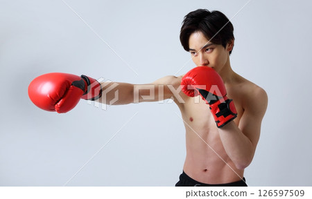 Image of a male boxer Image of a male boxer 126597509