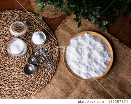 Isomalt or Maltitol sugar alcohol used as a sugar substitute and laxative. Isomalt or Maltitol sugar alcohol used as a sugar substitute and laxative. 126597574
