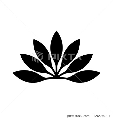 Symmetrical Black Leaf Silhouette. A clean, symmetrical black leaf silhouette with minimalist elegance. Perfect for nature-inspired branding, logos, or modern botanical art. Symmetrical Black Leaf Silhouette. A clean, symmetrical black leaf silhouette with minimalist elegance. Perfect for nature-inspired branding, logos, or modern botanical art. 126598004