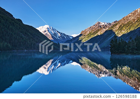Mountain lake with reflection Mountain lake with reflection 126598188