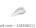 Smeared cream, Cosmetic cream smear texture, Face lotion stroke, Creamy moisture. 126598211
