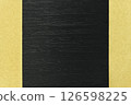 Background material of black painted board and gold Japanese paper 126598225