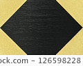 Background material of black painted board and gold Japanese paper 126598228