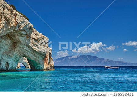 Blue Caves on Zakynthos Island in Greece 126598431