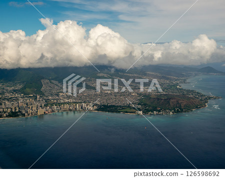 威基基城市景觀鳥瞰圖 126598692