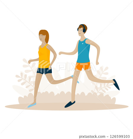 Joggling people Joggling people 126599103