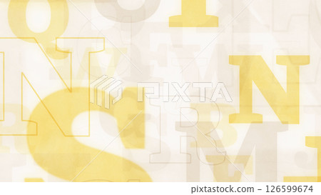 列印樣式字母背景-黃色 列印樣式字母背景-黃色 126599674