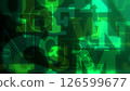 網路風格字母背景 - 綠色 126599677