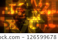 網路風格字母背景 - 橙色 126599678