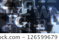 網路風格字母背景 - 白色 126599679