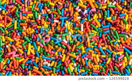 Colored Spray Chocolate Background 126599828