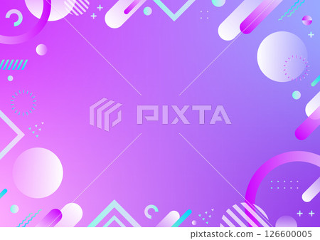 Futuristic gradient geometric background for Gen Z 2 Futuristic gradient geometric background for Gen Z 2 126600005