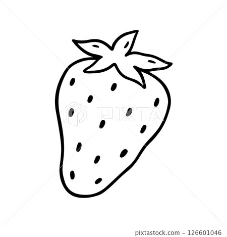 Strawberry isolated on a white background 126601046