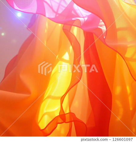 flying fabric in motion flying fabric in motion 126601097