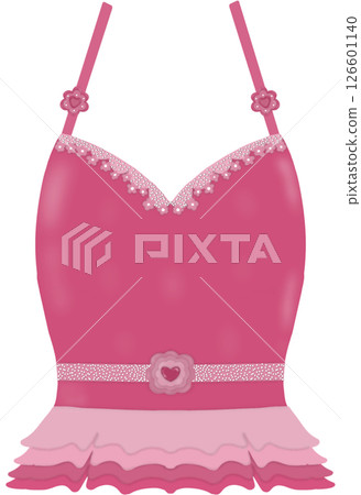 pink bra with a pink ribbon 126601140