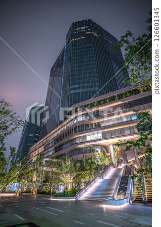 Takanawa Gateway City at night 126601345