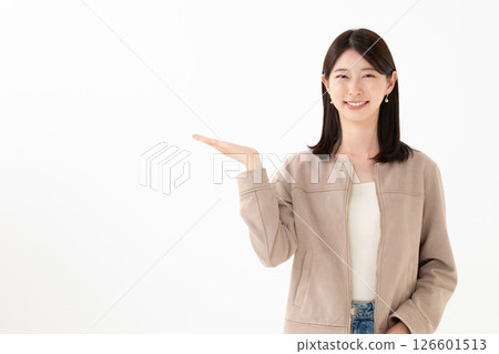 A woman with a smile A woman with a smile 126601513