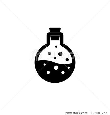 Health Magic Mana Potion, Elixir Bottle Solid Flat Vector Icon Isolated on White Background Health Magic Mana Potion, Elixir Bottle Solid Flat Vector Icon Isolated on White Background 126601744