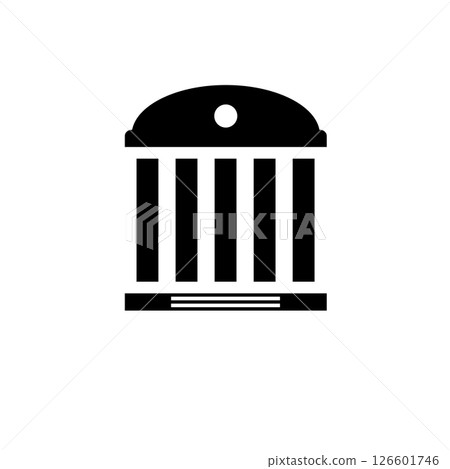 Bank or Court, Museum or Theater Building Solid Flat Vector Icon Isolated on White Background Bank or Court, Museum or Theater Building Solid Flat Vector Icon Isolated on White Background 126601746