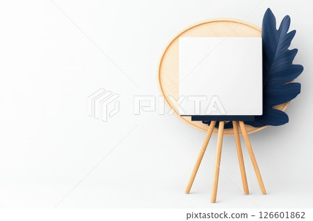 Clean Minimalist Horizontal Billboard with Matte Black Frame and Empty Space for Branding Presentation or Mockup Clean Minimalist Horizontal Billboard with Matte Black Frame and Empty Space for Branding Presentation or Mockup 126601862