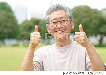 Senior men with a smile 126602742