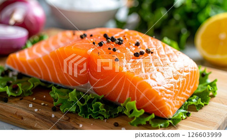 Fresh and glossy salmon1 126603999