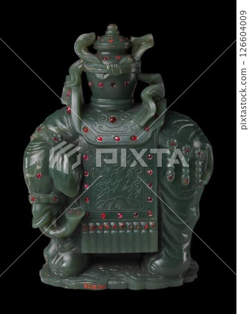 Antique Chinese Jade Elephant Carrying Vase - 18-19th Century Art 126604009