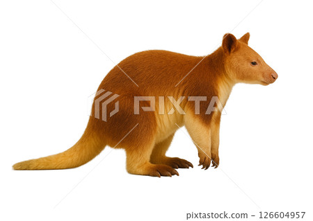 Side view of a guinea pig kangaroo 126604957