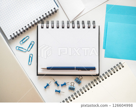 Blank notepad page for congratulatory inscriptions. Day light Blank notepad page for congratulatory inscriptions. Day light 126604998