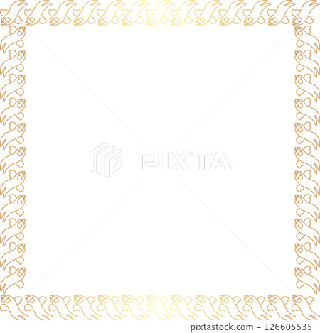 Holy Angel with star frame. Christmas star, cute cartoon new year holidays 2d illustration 126605535