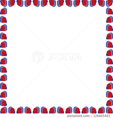 Colorful empty frame. Vector frame for text. Modern Art baby shower graphic element Colorful empty frame. Vector frame for text. Modern Art baby shower graphic element 126605891