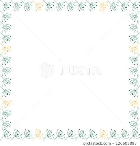 Cooking herb frame. Branch of dill kitchen template. Cooking scent leaf empty frame box Cooking herb frame. Branch of dill kitchen template. Cooking scent leaf empty frame box 126605895