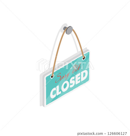 3D Isometric Flat  Set of Signboards. Item 1 126606127