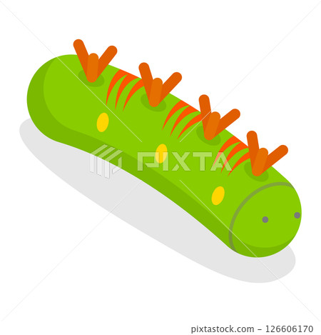 3D Isometric Flat Set of Caterpillars. Item 1 3D Isometric Flat Set of Caterpillars. Item 1 126606170