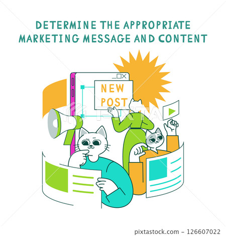 Marketing tools for effective communication and engaging content strategies. Focus on delivering appropriate messages while leveraging visual elements to enhance user interaction. Vector illustration. Marketing tools for effective communication and engaging content strategies. Focus on delivering appropriate messages while leveraging visual elements to enhance user interaction. Vector illustration. 126607022