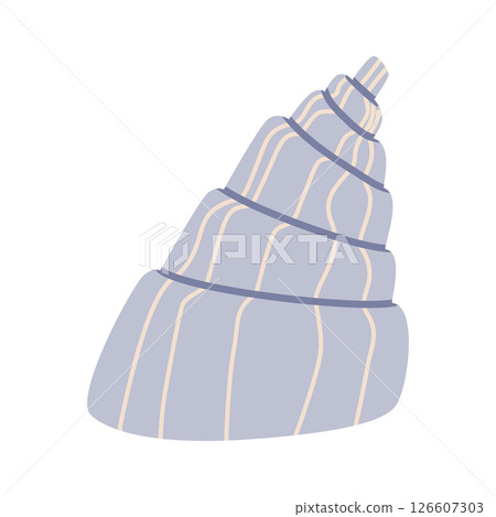 Conch shell icon. Sea and ocean symbol. isolated shell Conch shell icon. Sea and ocean symbol. isolated shell 126607303